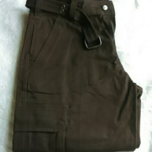 ✨Brand NEW Brown Cargo Pants /w Brown Belt